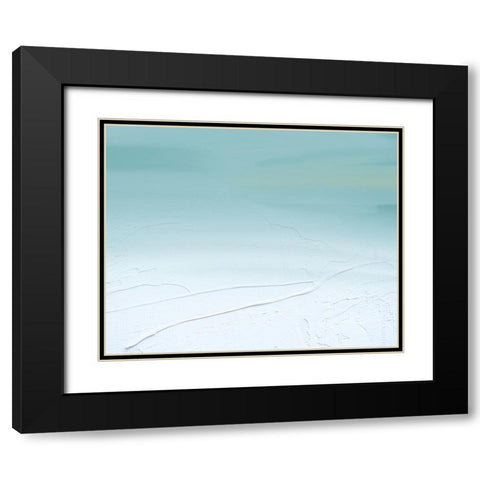 Blue Black Modern Wood Framed Art Print with Double Matting by Singleton, Ashley