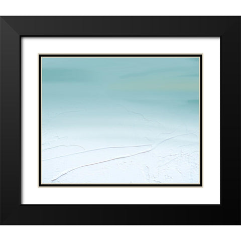 Blue Black Modern Wood Framed Art Print with Double Matting by Singleton, Ashley