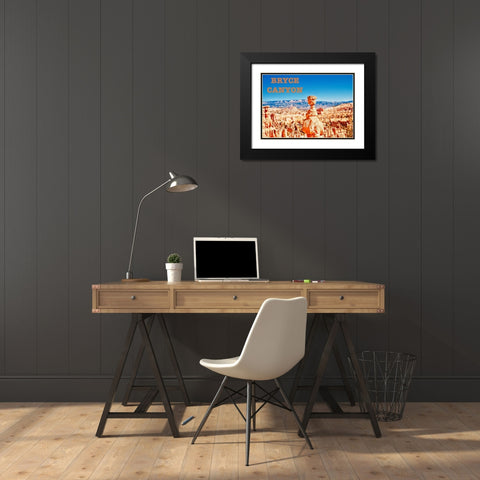 Bryce Canyon Black Modern Wood Framed Art Print with Double Matting by Singleton, Ashley