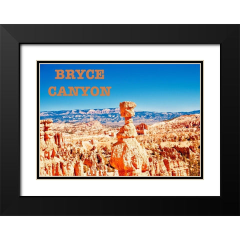 Bryce Canyon Black Modern Wood Framed Art Print with Double Matting by Singleton, Ashley
