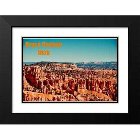 Bryce Canyon Black Modern Wood Framed Art Print with Double Matting by Singleton, Ashley