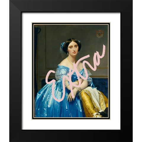 Extra Black Modern Wood Framed Art Print with Double Matting by Singleton, Ashley