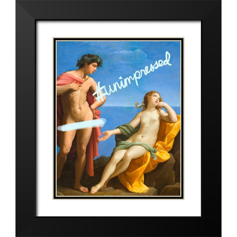 Unimpressed Black Modern Wood Framed Art Print with Double Matting by Singleton, Ashley