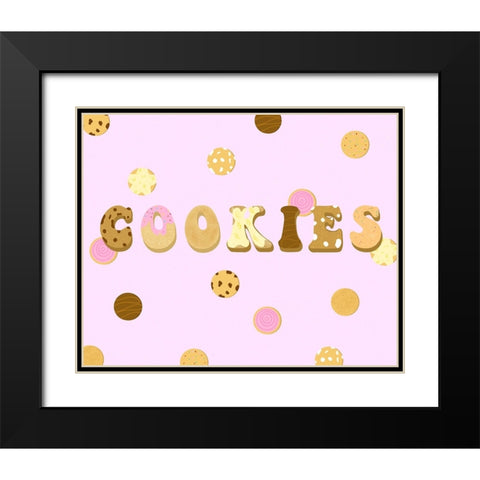 Cookies Black Modern Wood Framed Art Print with Double Matting by Singleton, Ashley