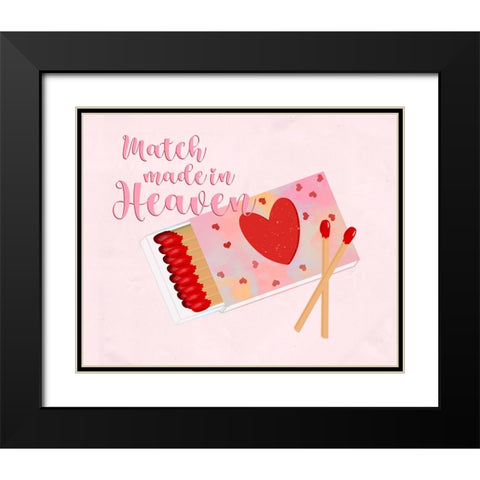 Match Made in Heaven Black Modern Wood Framed Art Print with Double Matting by Singleton, Ashley