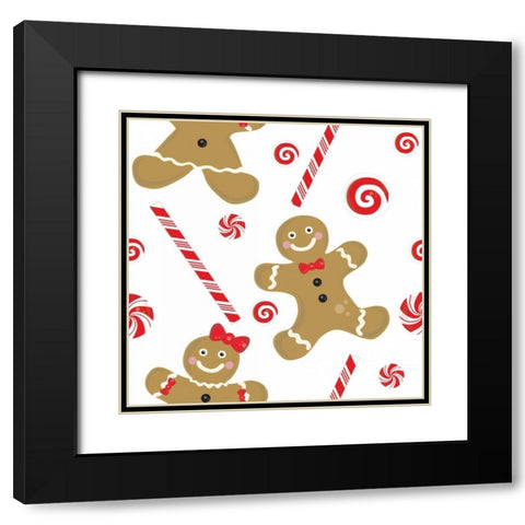 Be Sweet X Black Modern Wood Framed Art Print with Double Matting by ND Art and Design