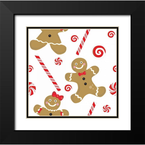 Be Sweet X Black Modern Wood Framed Art Print with Double Matting by ND Art and Design