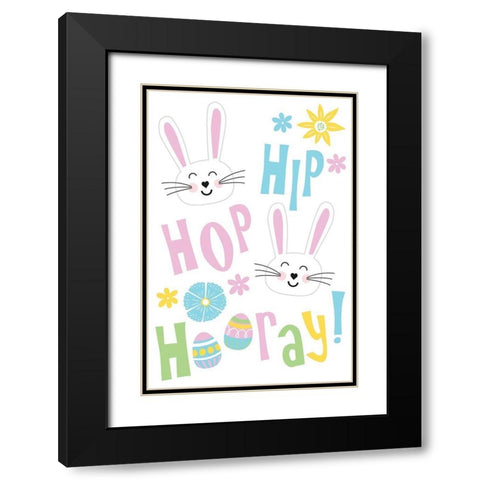 Hip Hop Black Modern Wood Framed Art Print with Double Matting by ND Art