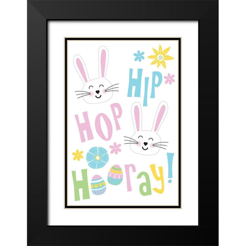 Hip Hop Black Modern Wood Framed Art Print with Double Matting by ND Art