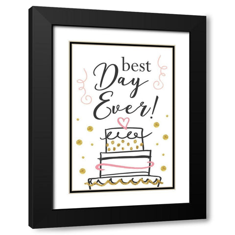 Wedding I  Black Modern Wood Framed Art Print with Double Matting by ND Art
