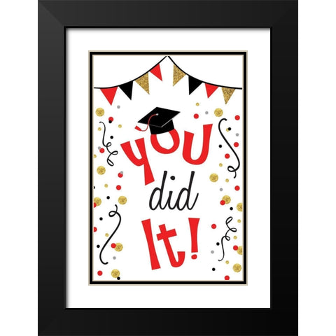 You Dit It Black Modern Wood Framed Art Print with Double Matting by ND Art