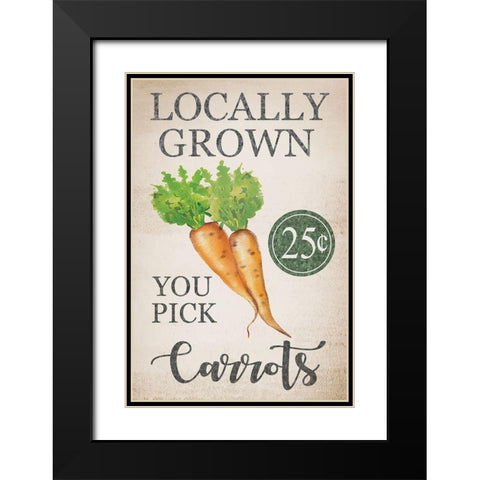 Easter Garden III Black Modern Wood Framed Art Print with Double Matting by ND Art