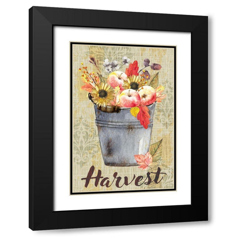 Harvest Black Modern Wood Framed Art Print with Double Matting by ND Art