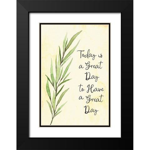 Great Day Black Modern Wood Framed Art Print with Double Matting by ND Art