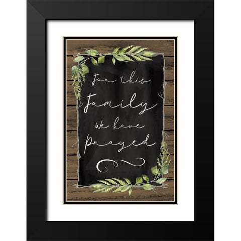 We Have Prayed Black Modern Wood Framed Art Print with Double Matting by ND Art