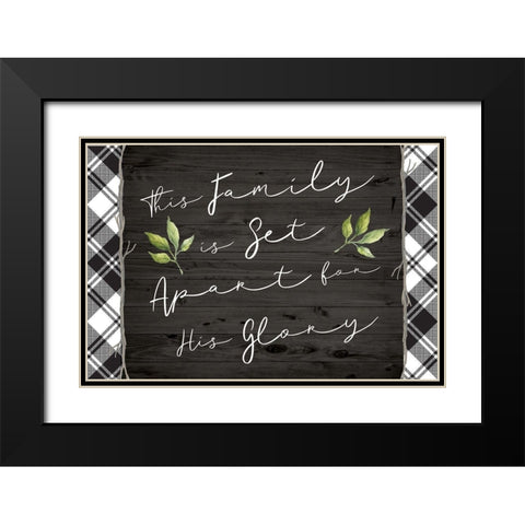 This Family Black Modern Wood Framed Art Print with Double Matting by ND Art