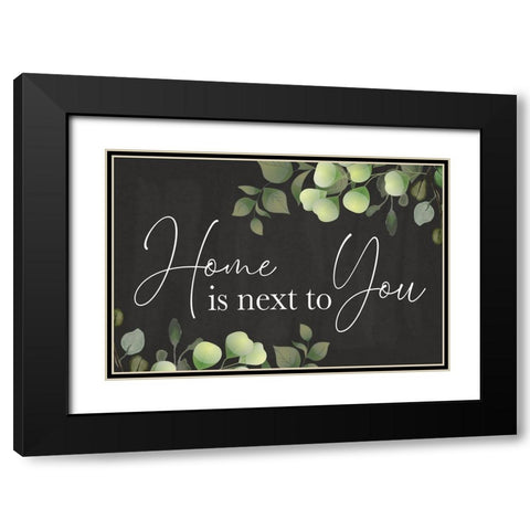 Next to You Black Modern Wood Framed Art Print with Double Matting by ND Art