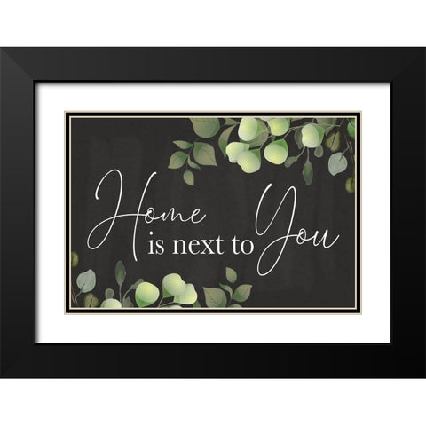 Next to You Black Modern Wood Framed Art Print with Double Matting by ND Art