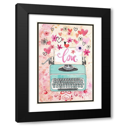 My Type Black Modern Wood Framed Art Print with Double Matting by ND Art