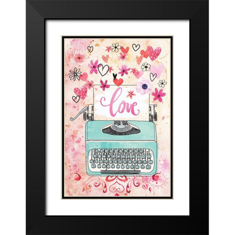 My Type Black Modern Wood Framed Art Print with Double Matting by ND Art