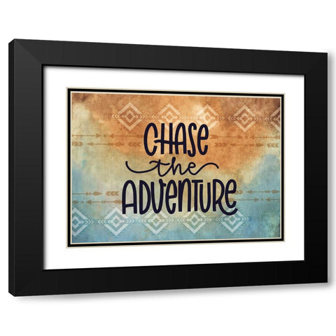 Choose the Adventure Black Modern Wood Framed Art Print with Double Matting by ND Art