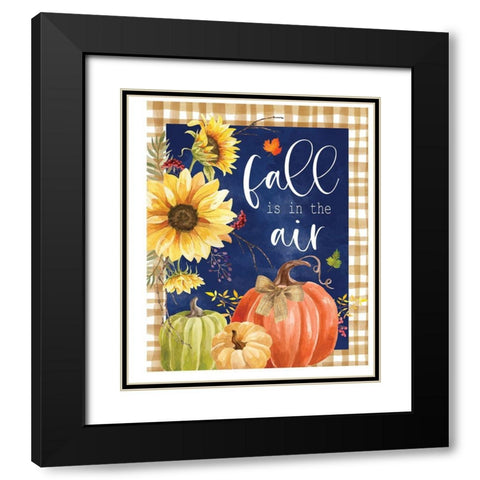 Fall is in the Air Black Modern Wood Framed Art Print with Double Matting by ND Art