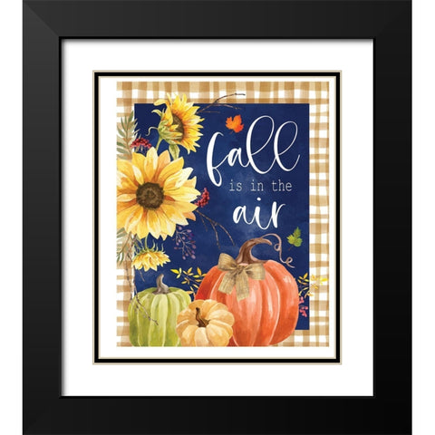 Fall is in the Air Black Modern Wood Framed Art Print with Double Matting by ND Art