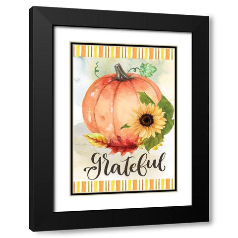 Grateful Black Modern Wood Framed Art Print with Double Matting by ND Art