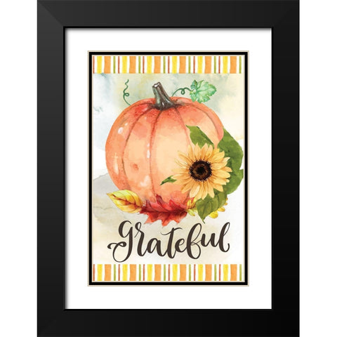 Grateful Black Modern Wood Framed Art Print with Double Matting by ND Art