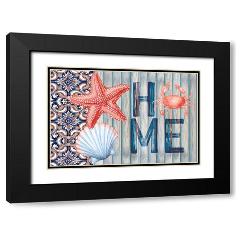 Home Black Modern Wood Framed Art Print with Double Matting by ND Art