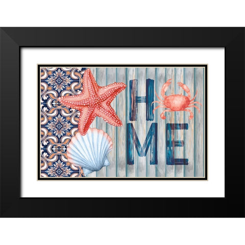 Home Black Modern Wood Framed Art Print with Double Matting by ND Art