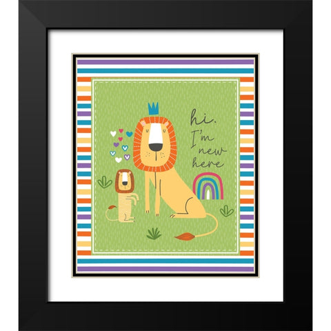 Im New Here Black Modern Wood Framed Art Print with Double Matting by ND Art