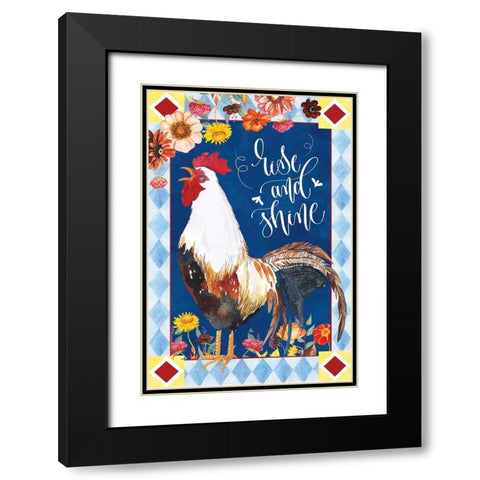 Rise and Shine Black Modern Wood Framed Art Print with Double Matting by ND Art