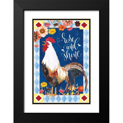 Rise and Shine Black Modern Wood Framed Art Print with Double Matting by ND Art