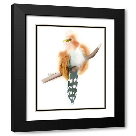 Stripe Tail Black Modern Wood Framed Art Print with Double Matting by Shefranov, Olga