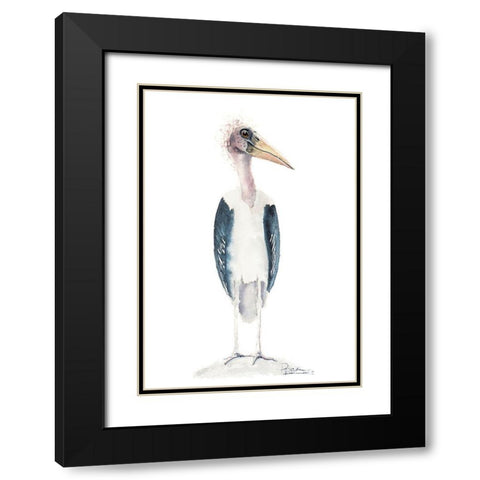 Derp Black Modern Wood Framed Art Print with Double Matting by Shefranov, Olga