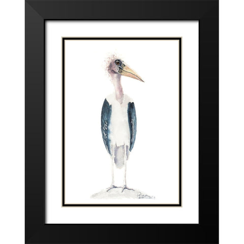 Derp Black Modern Wood Framed Art Print with Double Matting by Shefranov, Olga