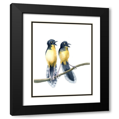 Whaaaa?! Black Modern Wood Framed Art Print with Double Matting by Shefranov, Olga