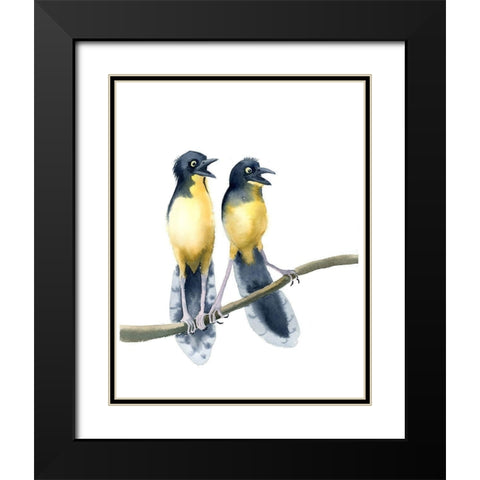 Whaaaa?! Black Modern Wood Framed Art Print with Double Matting by Shefranov, Olga