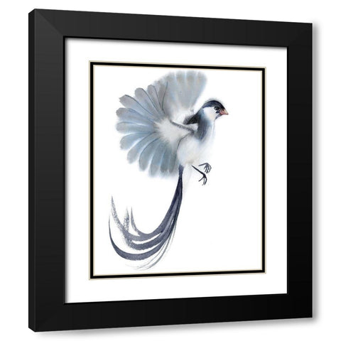 Fan Out Black Modern Wood Framed Art Print with Double Matting by Shefranov, Olga