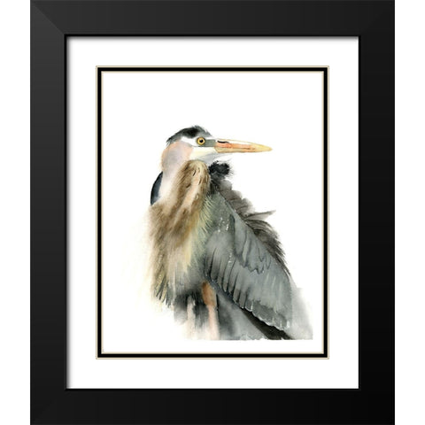 Wildling Black Modern Wood Framed Art Print with Double Matting by Shefranov, Olga