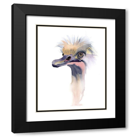 Lashes Black Modern Wood Framed Art Print with Double Matting by Shefranov, Olga