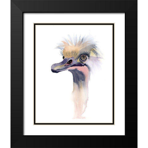 Lashes Black Modern Wood Framed Art Print with Double Matting by Shefranov, Olga