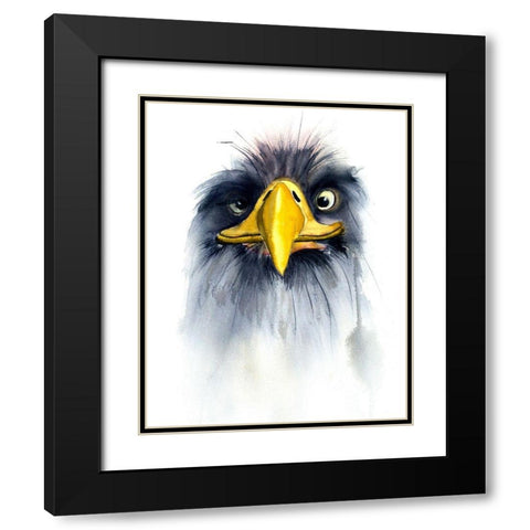 Hellur Black Modern Wood Framed Art Print with Double Matting by Shefranov, Olga