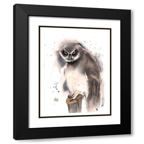 Mad Black Modern Wood Framed Art Print with Double Matting by Shefranov, Olga