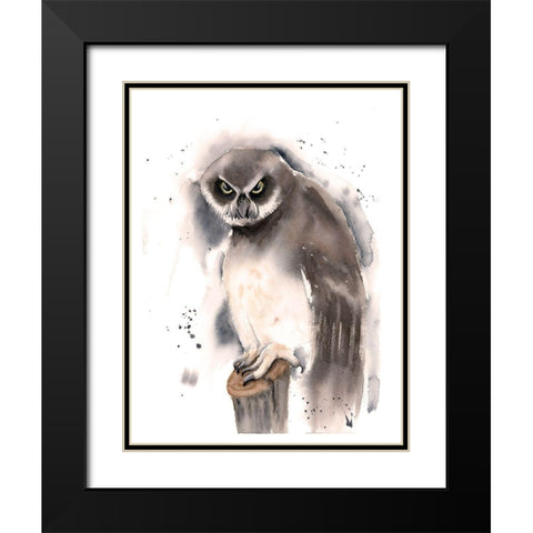 Mad Black Modern Wood Framed Art Print with Double Matting by Shefranov, Olga