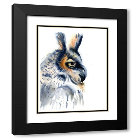 Profile Black Modern Wood Framed Art Print with Double Matting by Shefranov, Olga