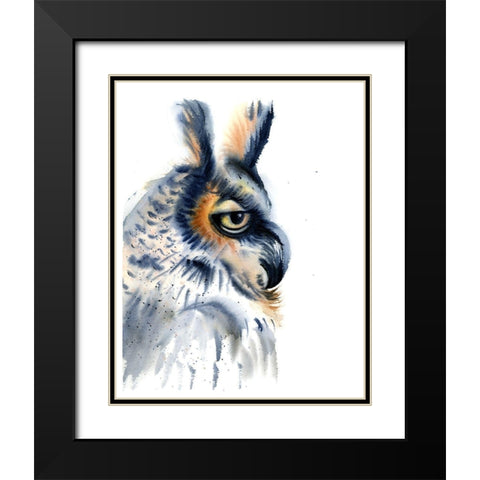 Profile Black Modern Wood Framed Art Print with Double Matting by Shefranov, Olga