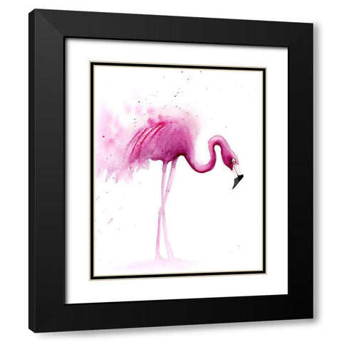 Flaming IV Black Modern Wood Framed Art Print with Double Matting by Shefranov, Olga