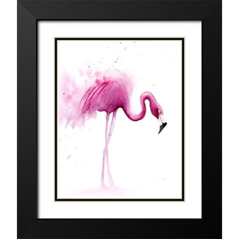 Flaming IV Black Modern Wood Framed Art Print with Double Matting by Shefranov, Olga